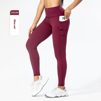 HIGH WAIST YOGA PANTS – PRACTICAL POCKETS &amp; SLIM FIT