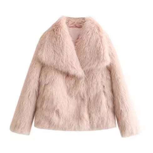 Manteau d'hiver en peluche à la mode