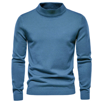 Men's Mid-Length Collar Slim Fit Sweater Multicolor for Men