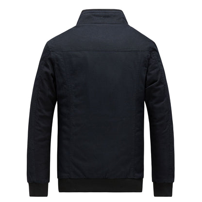 Men's Slim Fit Thickened Fleece Lined Coat