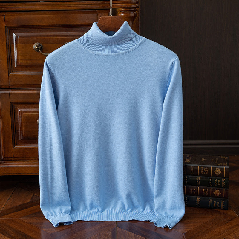 Men's Autumn and Winter Turtleneck Sweater Keep Warm Inner Match