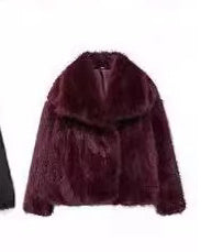 Manteau d'hiver en peluche à la mode