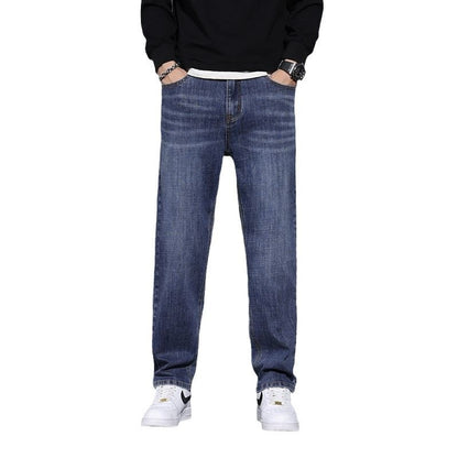 Men's Loose Straight Jeans Casual Long Pants