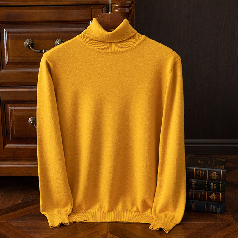 Men's Autumn and Winter Turtleneck Sweater Keep Warm Inner Match