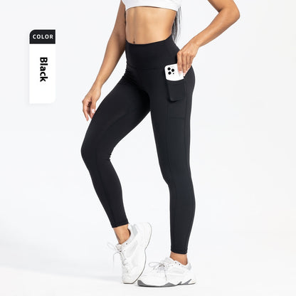 HIGH WAIST YOGA PANTS – PRACTICAL POCKETS &amp; SLIM FIT