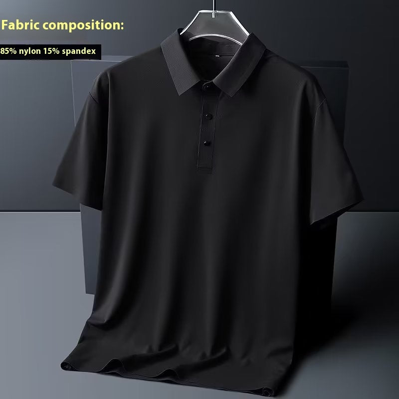 High Elastic Lightweight Ice Silk Breathable Nylon Short Sleeve