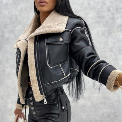 🔥 ZIPPED MOTORCYCLE JACKET – BOLD &amp; TRENDY STYLE 🔥