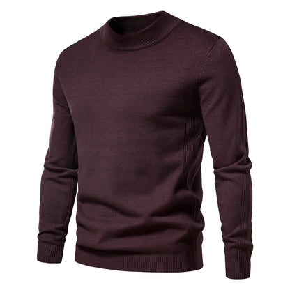 Men's Mid-Length Collar Slim Fit Sweater Multicolor for Men