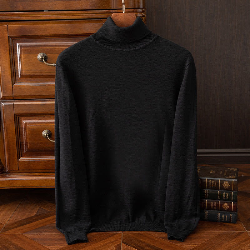 Men's Autumn and Winter Turtleneck Sweater Keep Warm Inner Match