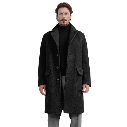 MANTEAU EN LAINE STYLE BRITANNIQUE