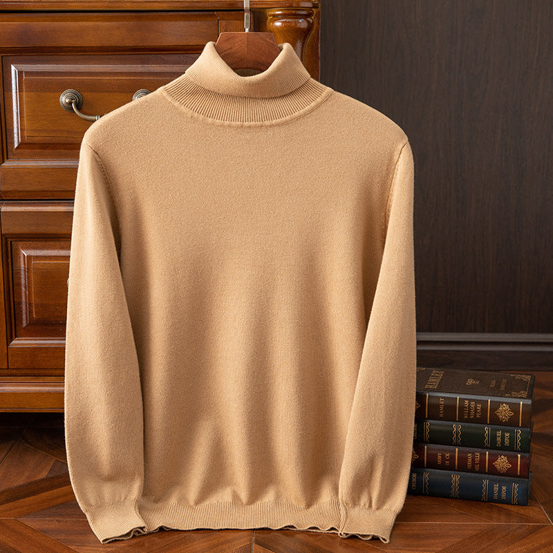 Men's Autumn and Winter Turtleneck Sweater Keep Warm Inner Match