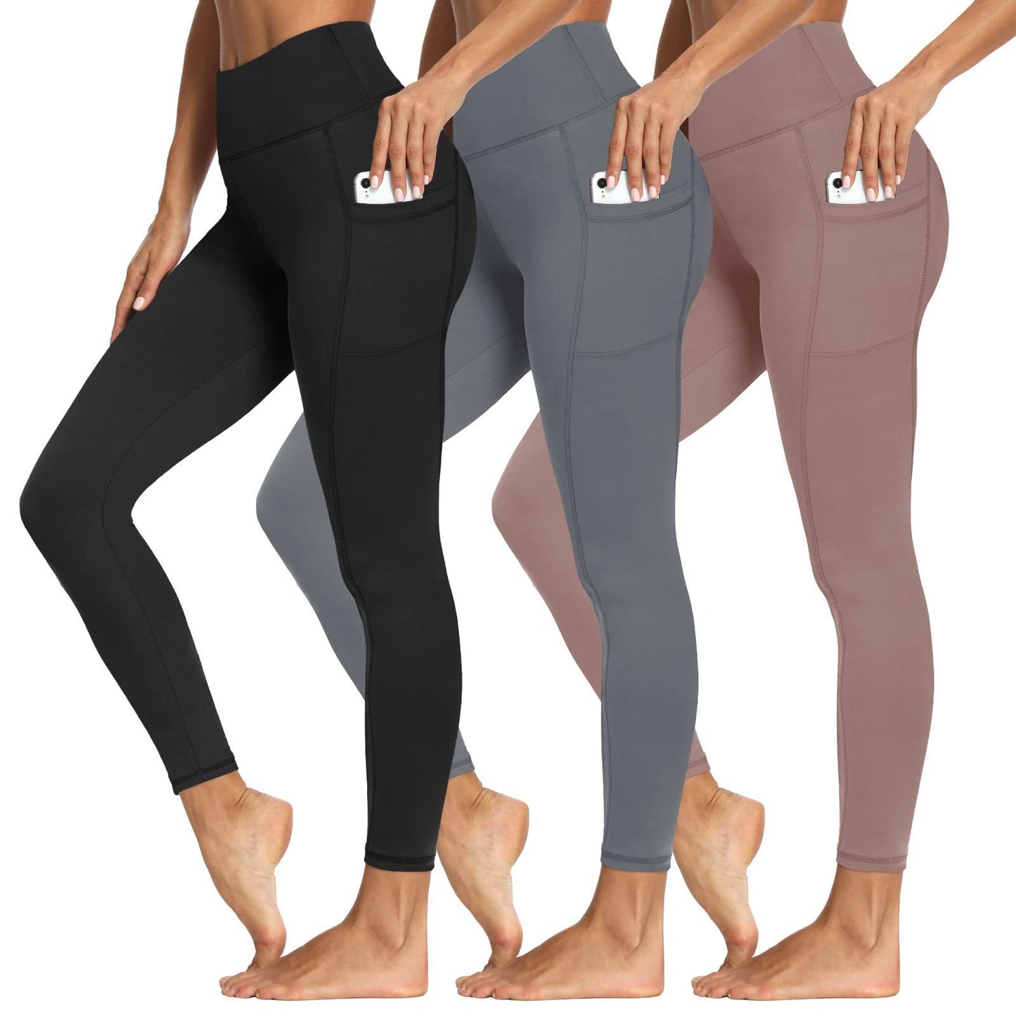 HIGH WAIST YOGA PANTS – TUMMY TIGHTENING – GENTLE ON THE ABS