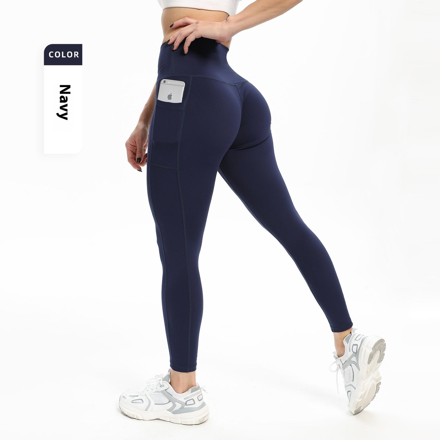 HIGH WAIST YOGA PANTS – PRACTICAL POCKETS &amp; SLIM FIT