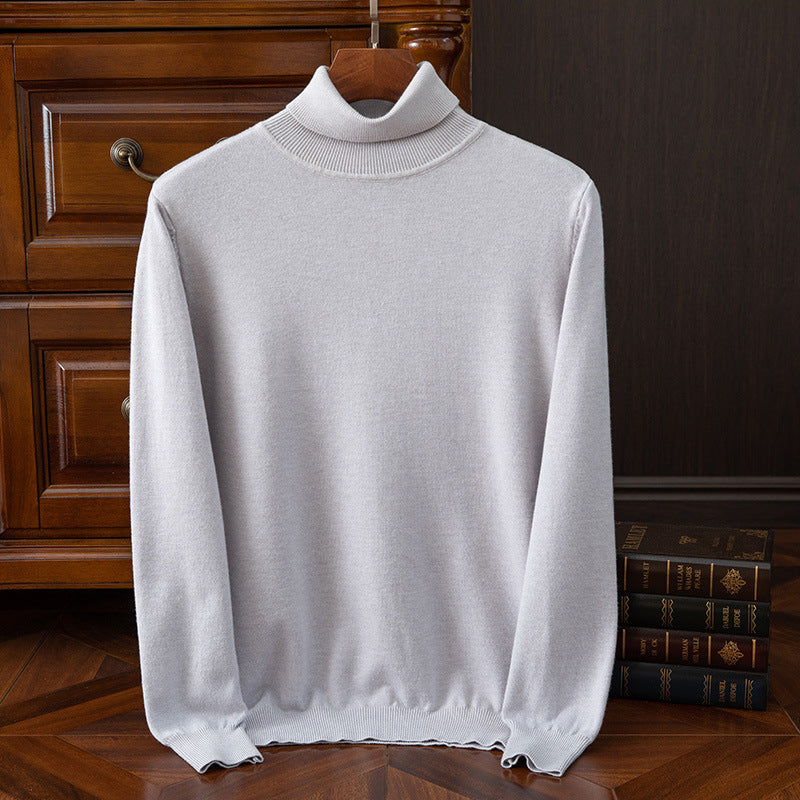 Men's Autumn and Winter Turtleneck Sweater Keep Warm Inner Match