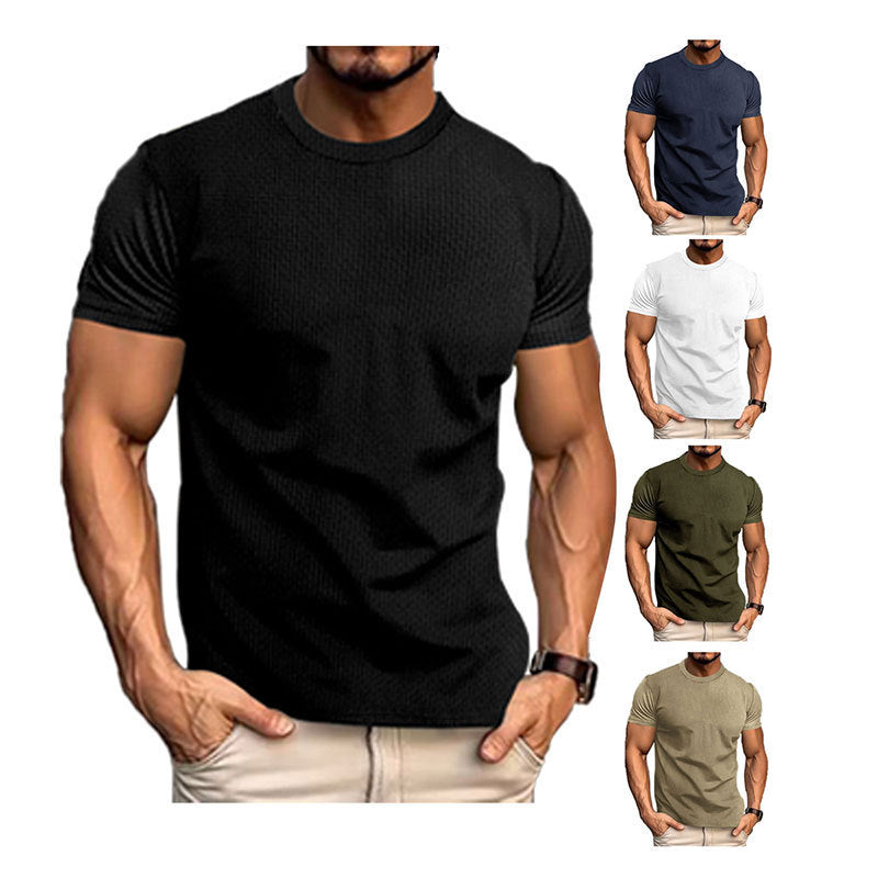 Men's Breathable Short Sleeve Slim Top