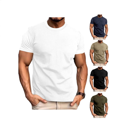 Men's Breathable Short Sleeve Slim Top