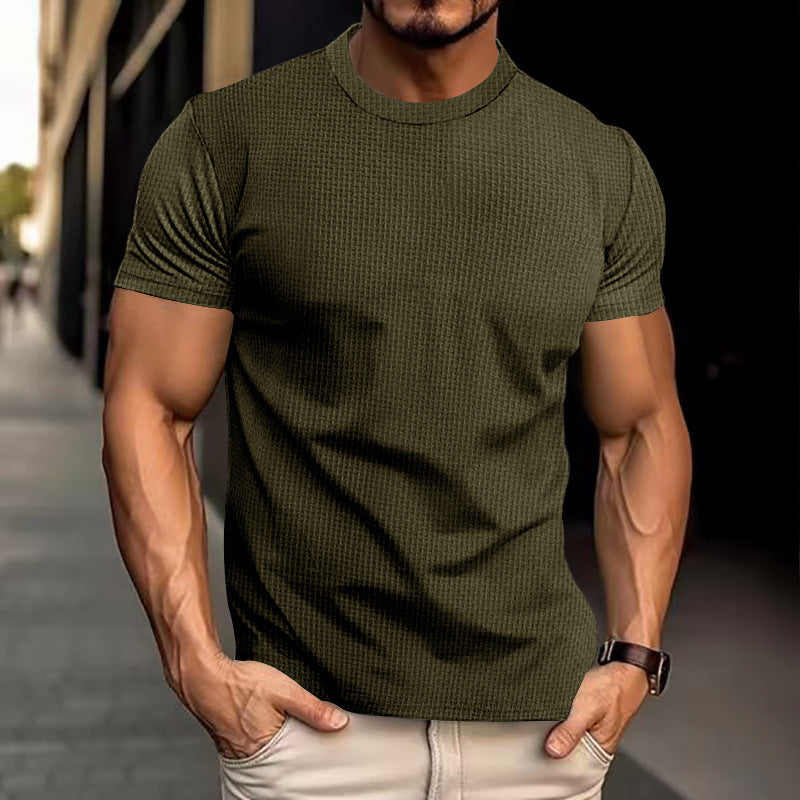 Men's Breathable Short Sleeve Slim Top