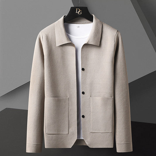 Middle-aged Youth Casual All-match Slim Coat