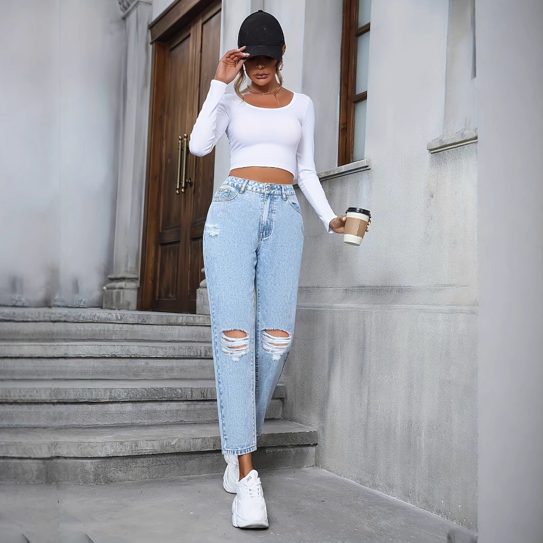 OVERSIZED DESTRUCTURED JEANS – FREE &amp; TRENDY STYLE