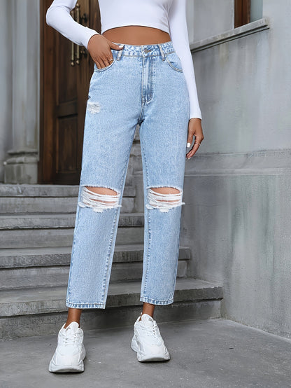 OVERSIZED DESTRUCTURED JEANS – FREE &amp; TRENDY STYLE