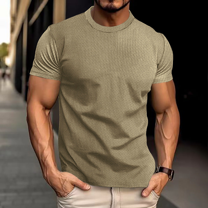 Men's Breathable Short Sleeve Slim Top