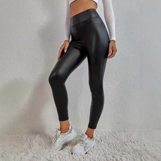 SLIM FIT LEATHER PANTS – HIPS LIFTING – FINE VELVET – CASUAL OUTDOOR LEGGINGS 🔥