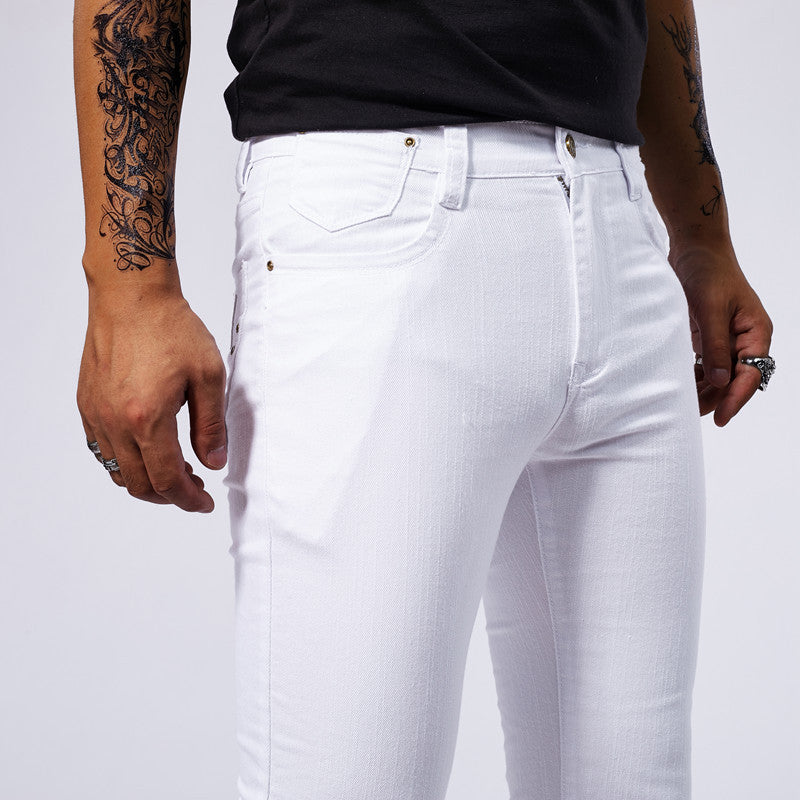 WHITE STRETCH SKINNY JEANS – EUROPEAN &amp; AMERICAN STYLE