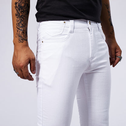 WHITE STRETCH SKINNY JEANS – EUROPEAN &amp; AMERICAN STYLE