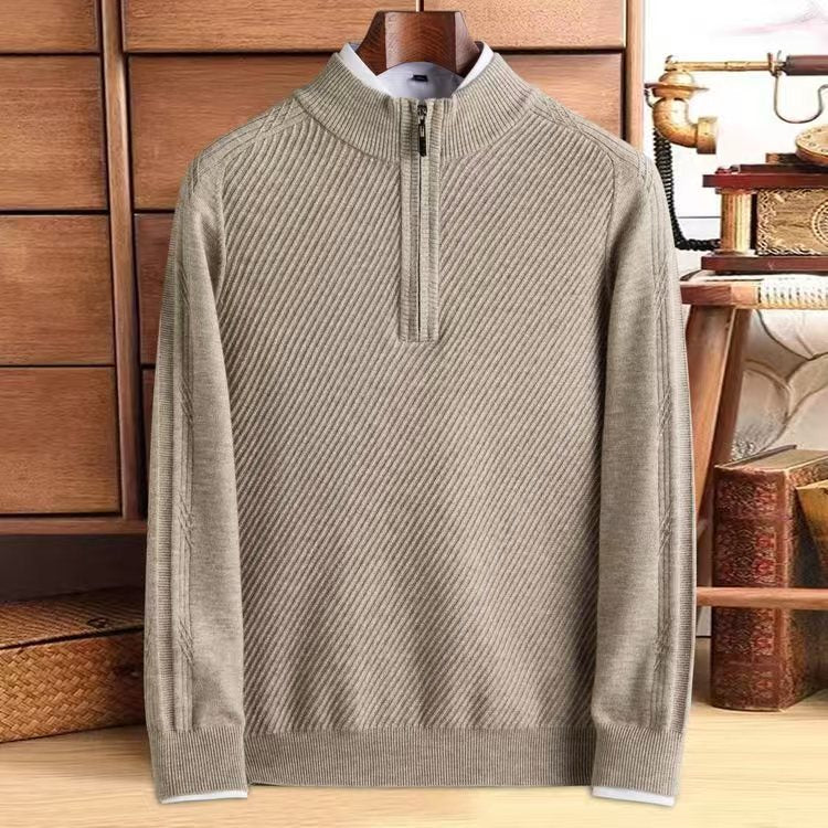 Men's Pure Wool Thickened Knit Sweater