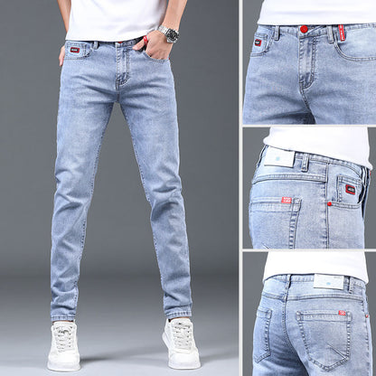 SLIM STRAIGHT JEANS – HELLGRAU, ELEGANZ &amp; KOMFORT