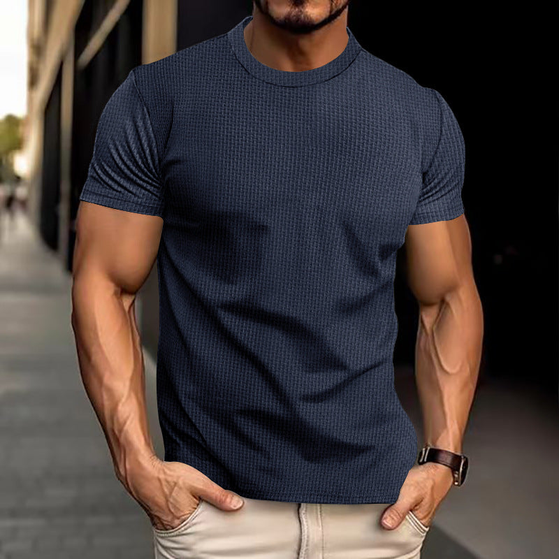 Men's Breathable Short Sleeve Slim Top