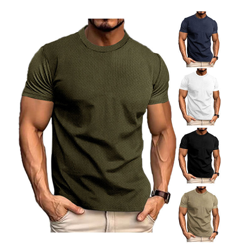 Men's Breathable Short Sleeve Slim Top