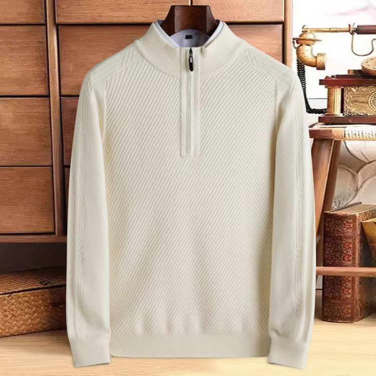 Men's Pure Wool Thickened Knit Sweater