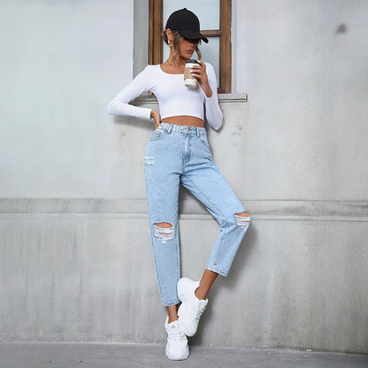 OVERSIZED DESTRUCTURED JEANS – FREE &amp; TRENDY STYLE