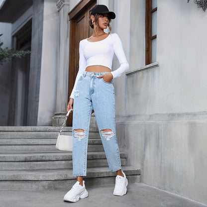 OVERSIZED DESTRUCTURED JEANS – FREE &amp; TRENDY STYLE