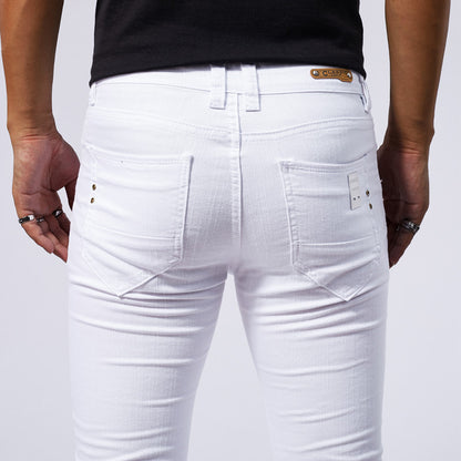 WHITE STRETCH SKINNY JEANS – EUROPEAN &amp; AMERICAN STYLE