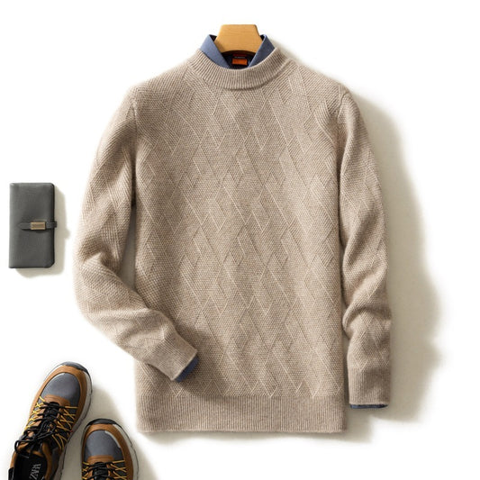 THICK CASHMERE CREW NECK SWEATER – WARMTH, ELEGANCE &amp; COMFORT