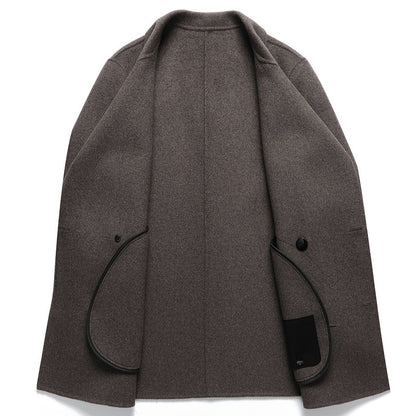 Manteau Pardessus En Laine à Double face