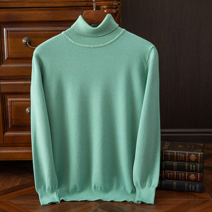 Men's Autumn and Winter Turtleneck Sweater Keep Warm Inner Match