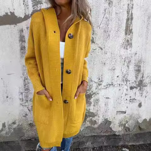 Pull Mi-long Cardigan pour Femmes