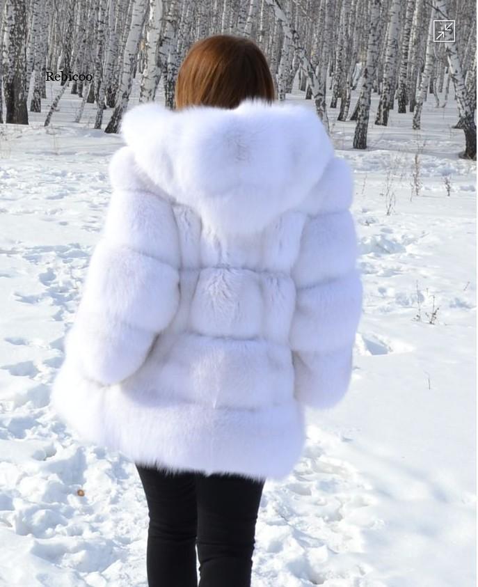 Women's Minimalist Hooded Fur Grass Jacket