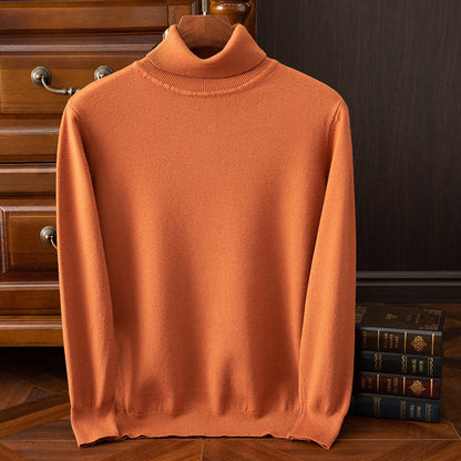 Men's Autumn and Winter Turtleneck Sweater Keep Warm Inner Match