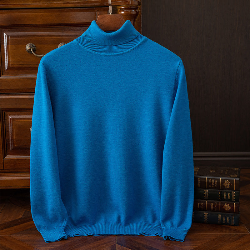 Men's Autumn and Winter Turtleneck Sweater Keep Warm Inner Match